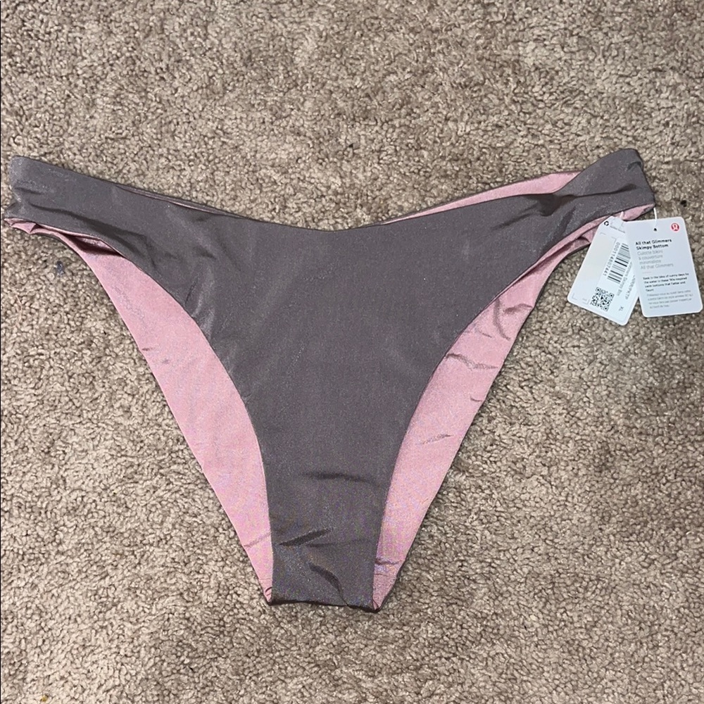 lululemon athletica Gray and Pink Bikini Bottom